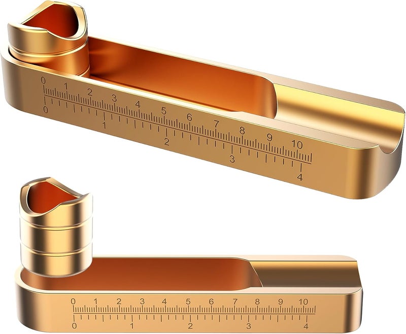 eddyrise Luxury Metal Cigar Holder, Vertical Long Ash Holder & Horizontal Rest, Fits 36-58 Ring Gauge, Essential Cigar Holder Crafted for Steady Balance and Unwavering Hold, Compact & Elegant Design (Holder set) - Image 1